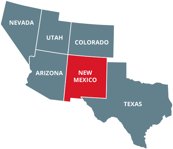 Texas New Mexico Colorado Map Strategically Located   New Mexico Partnership