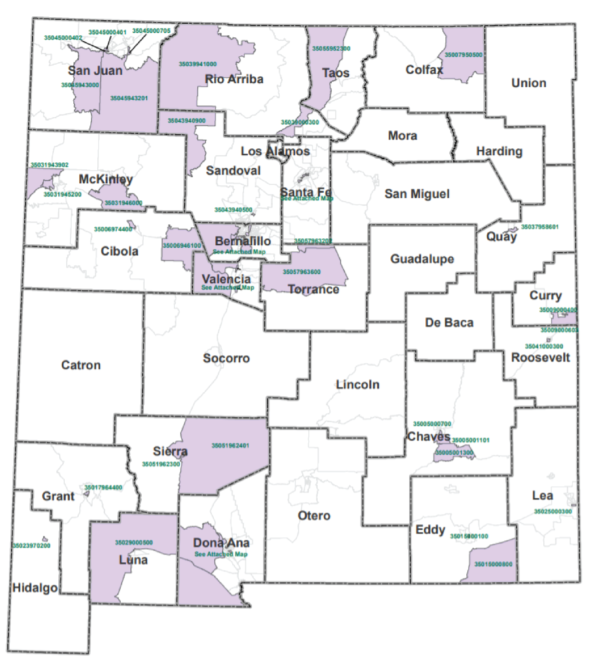 New Mexico Opportunity Zones Map 
