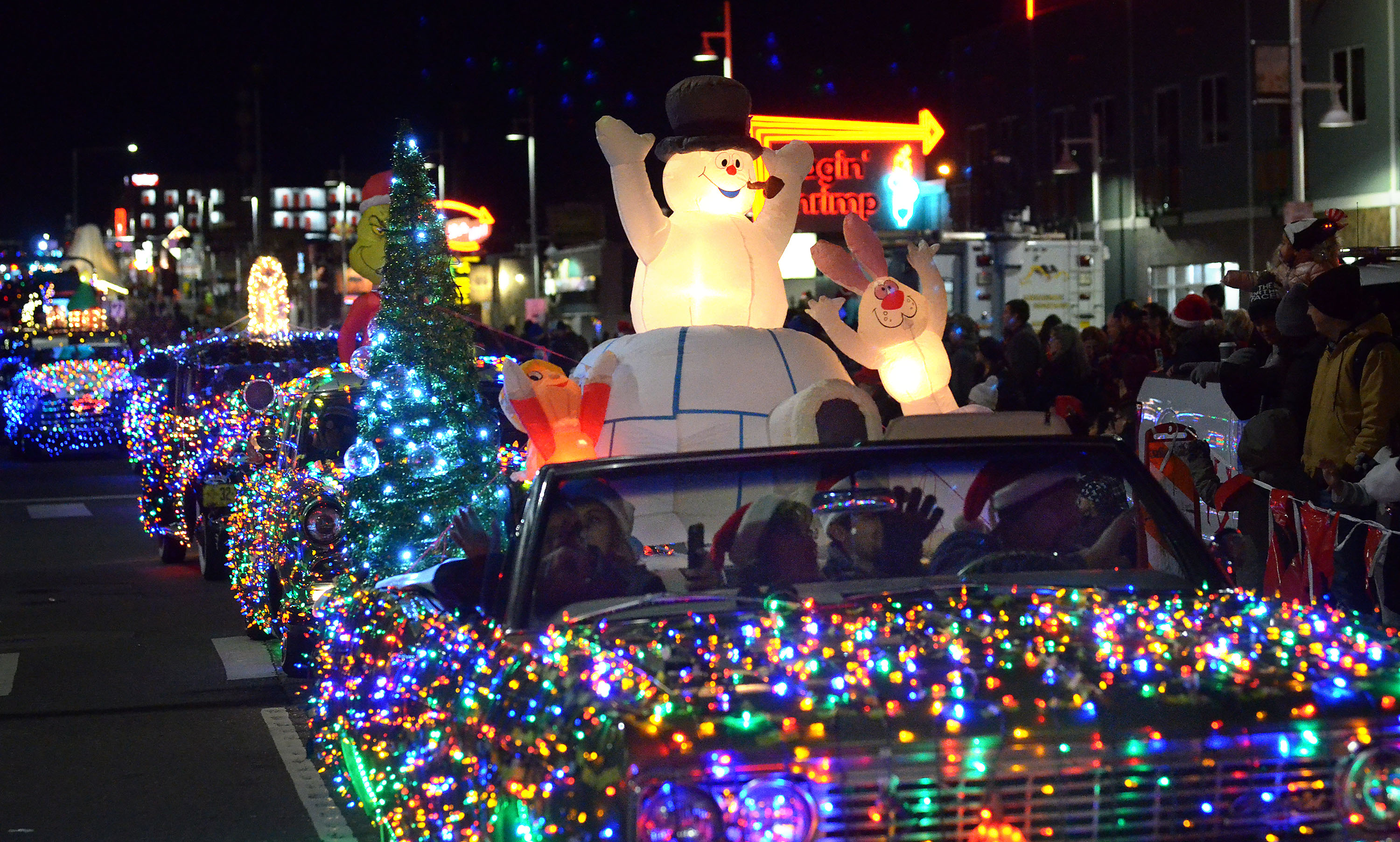 Twinkle Parade Lights Streets as Holidays Approach