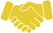 handshake icon yellow