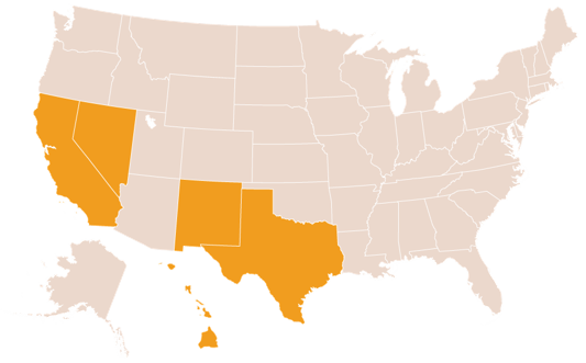 NMP Majority-Minority States in the U.S.